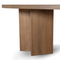 Roshan 2.4m Pill Shape Dining Table - Caramel Oak