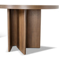 Roshan 2.4m Pill Shape Dining Table - Caramel Oak