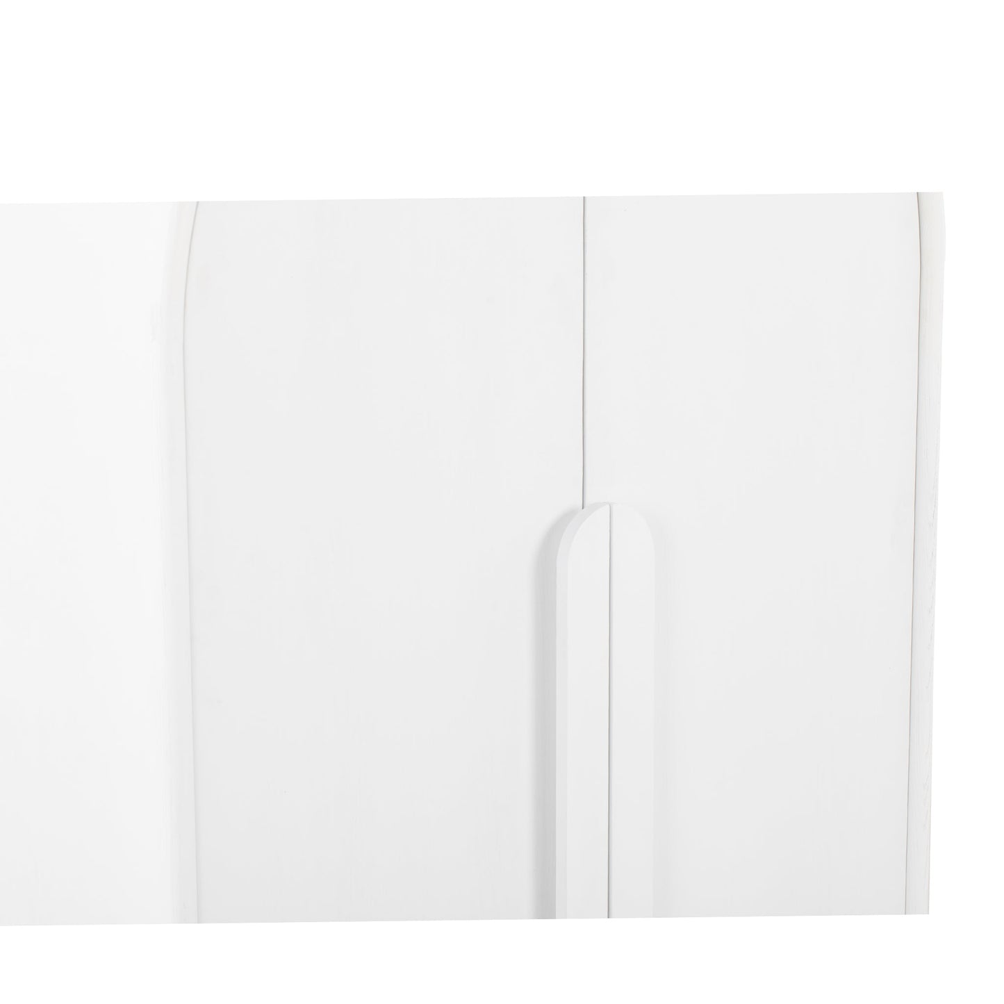 Alora 150cm (H) Ash Curve Cabinet - White