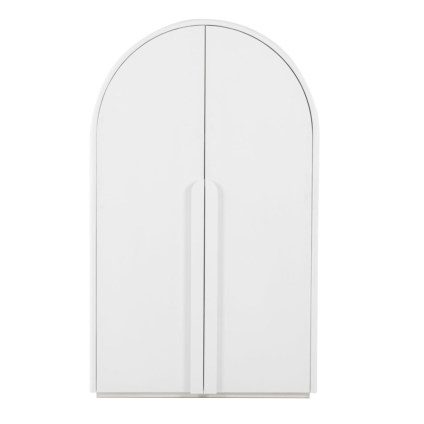 Alora 150cm (H) Ash Curve Cabinet - White