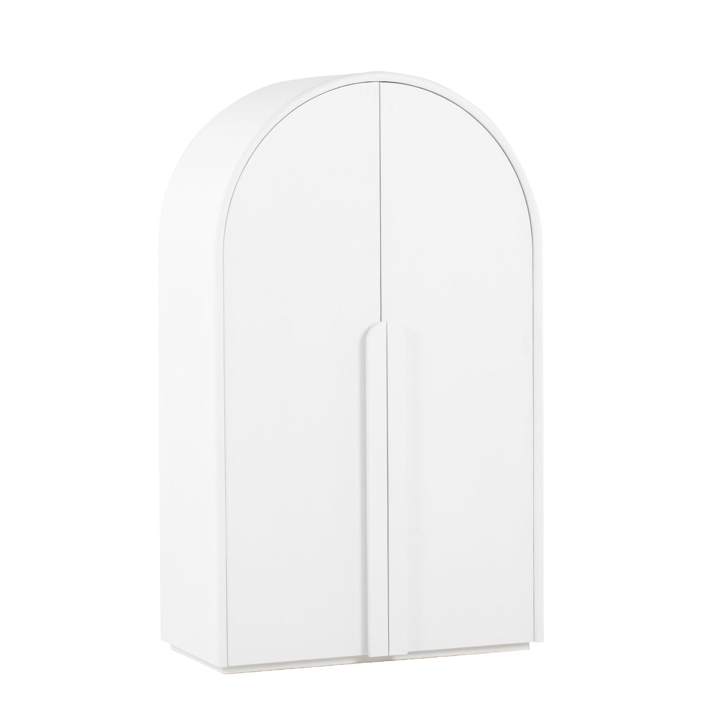 Alora 150cm (H) Ash Curve Cabinet - White