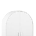 Alora 150cm (H) Ash Curve Cabinet - White