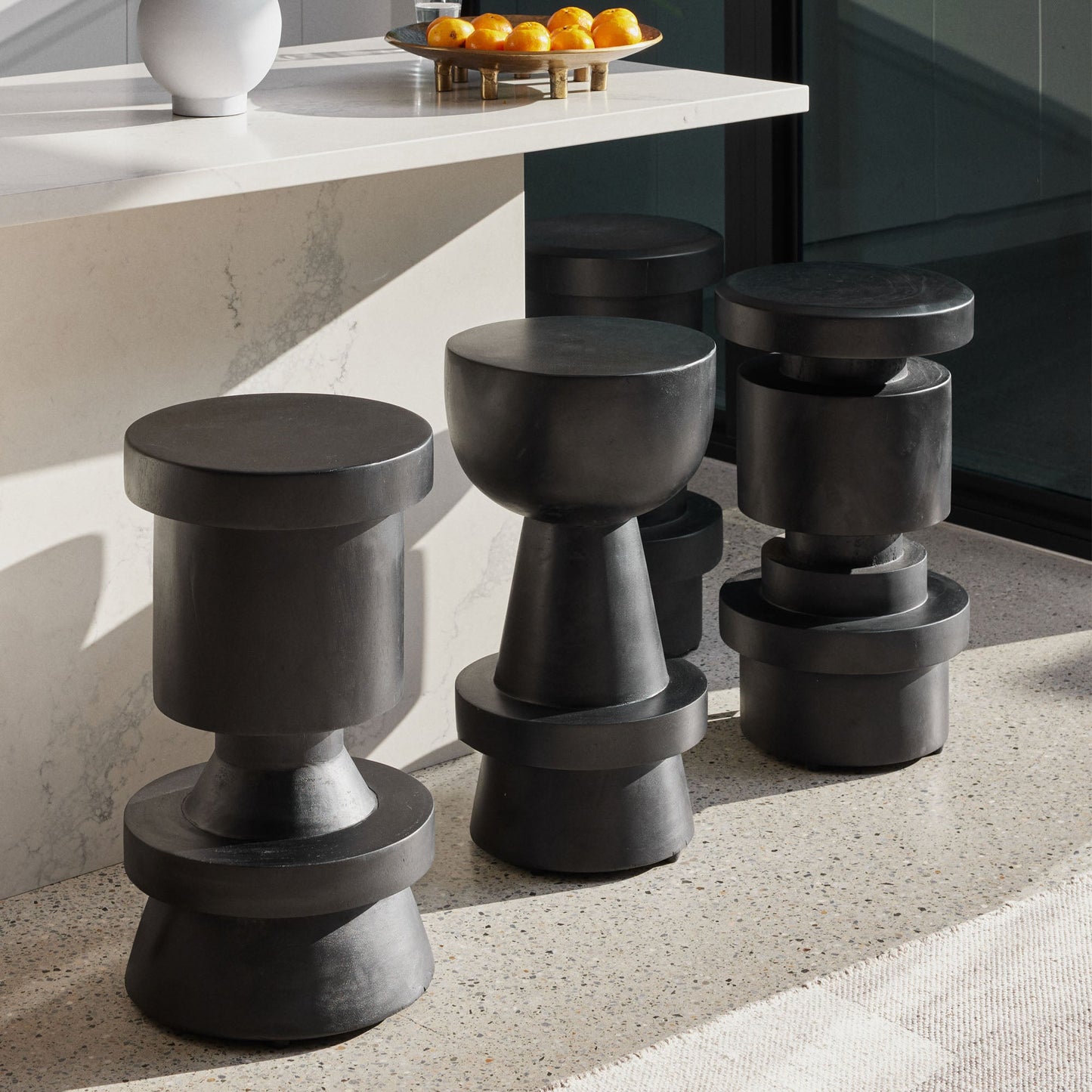 Nori Bar Stool Black