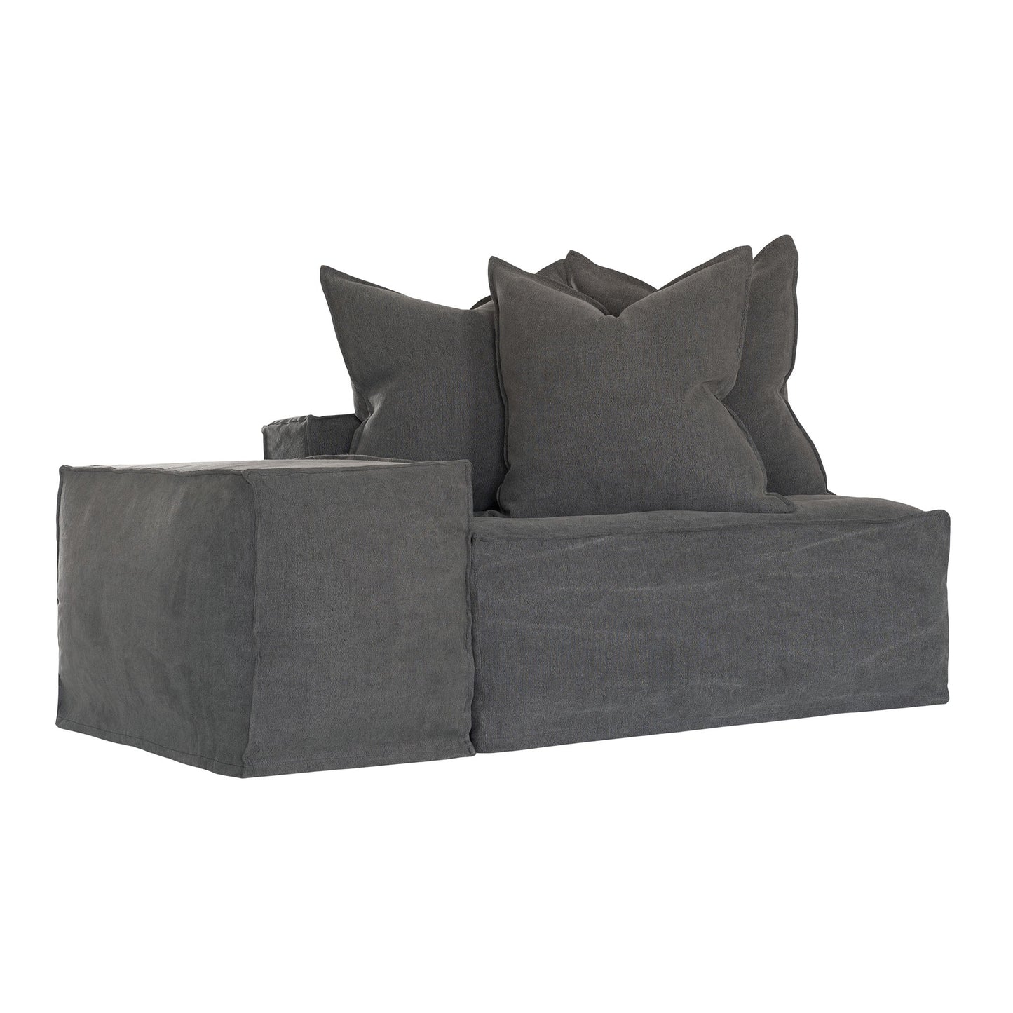 Hendrix Low Rider Sofa | One Seater Left Hand Arm