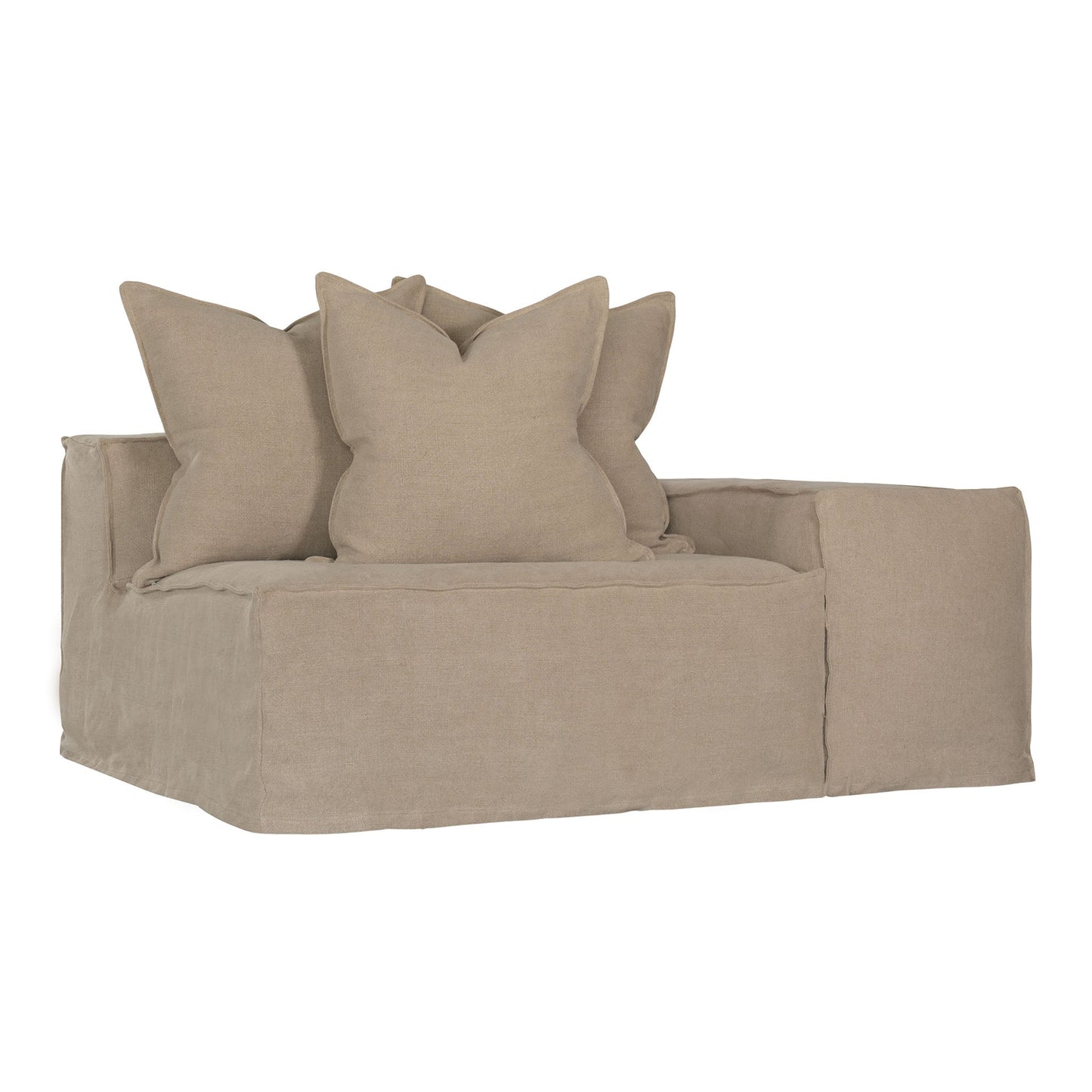 Hendrix Low Rider Sofa | One Seater Right Hand Arm