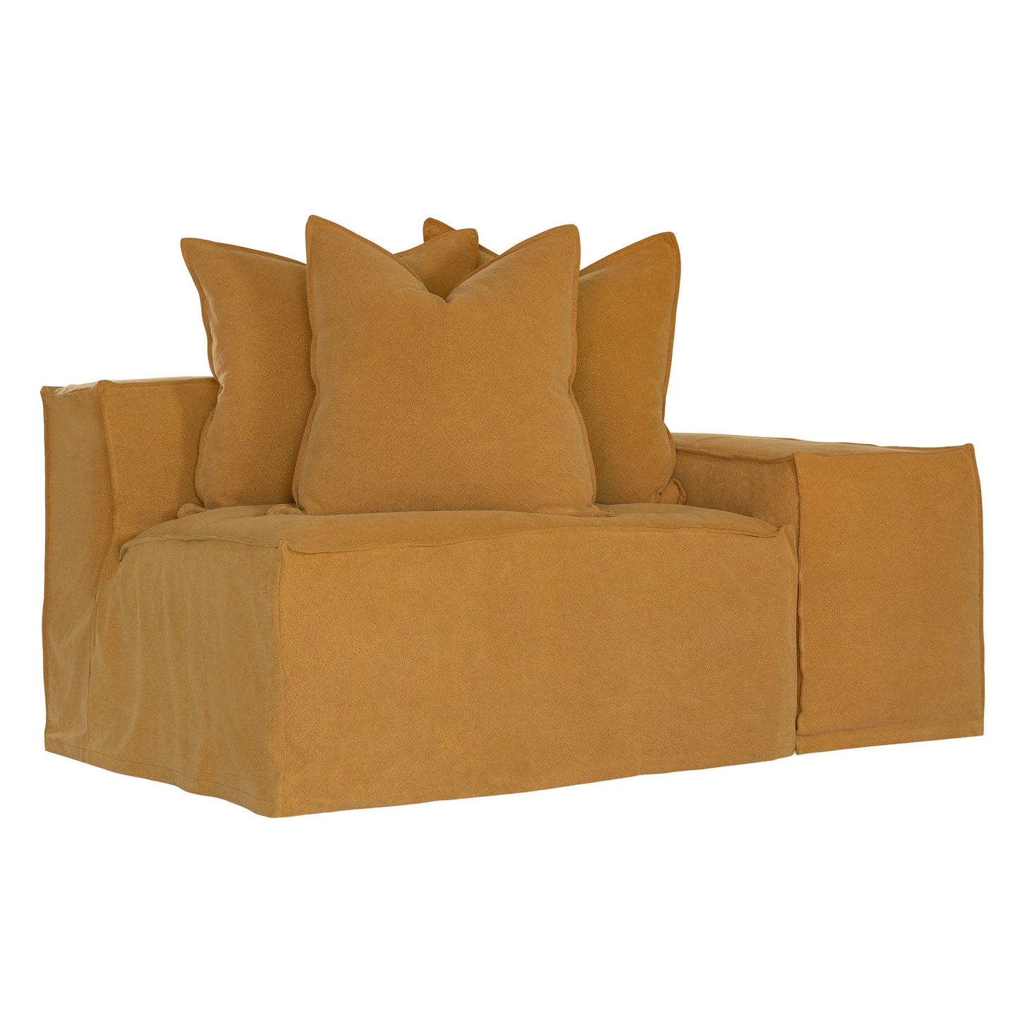 Hendrix Low Rider Sofa | One Seater Right Hand Arm