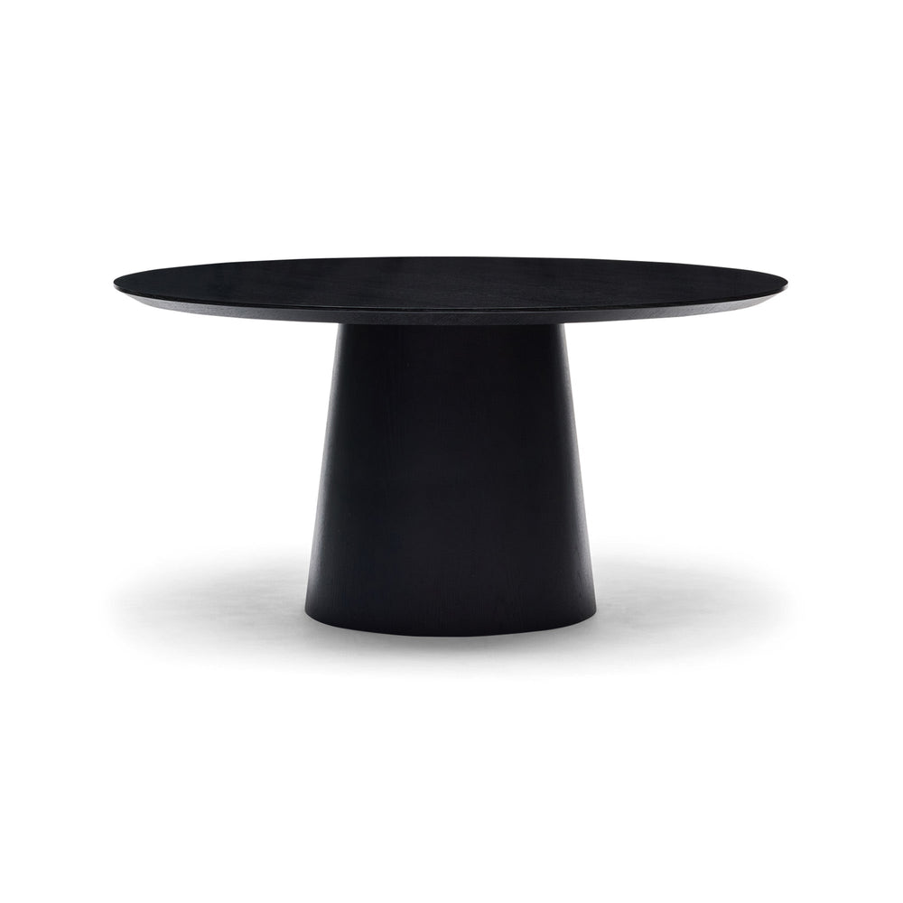 Pippa Round Dining Table Black Large