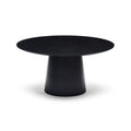 Pippa Round Dining Table Black Large