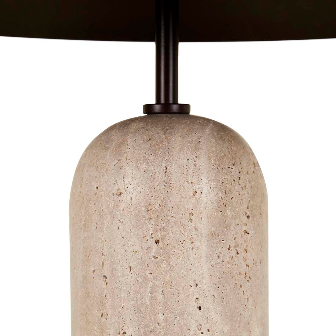 Easton Ellipse Table Lamp - Burgundy - Travertine