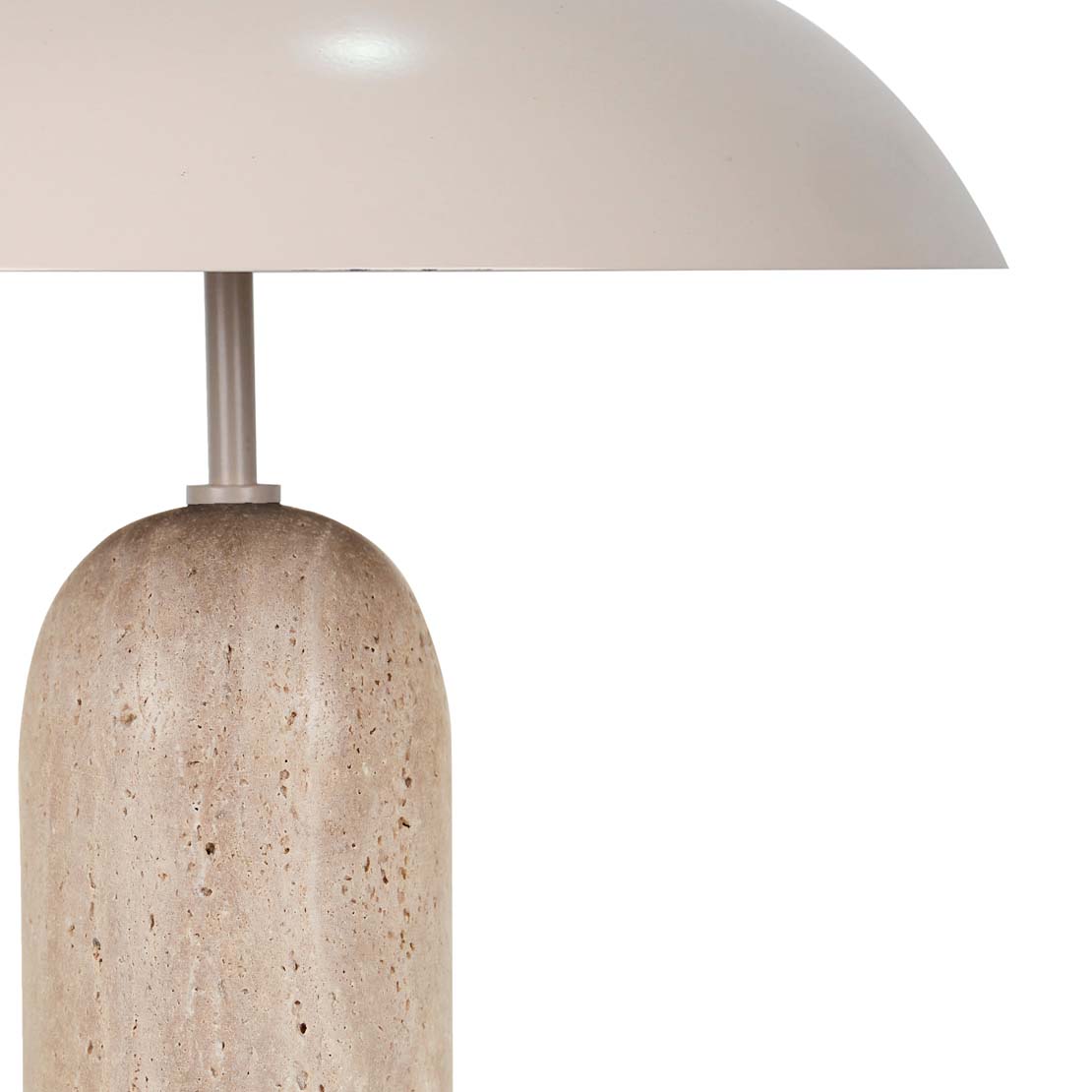 Easton Ellipse Table Lamp - Travertine - Shell