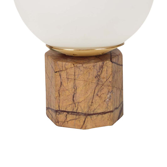 Easton Globe Table Lamp - Brown Marble