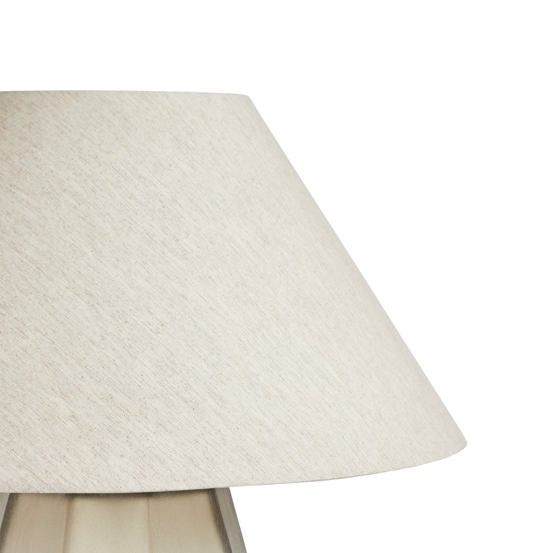 Emery Drum Table Lamp - Olive - Natural