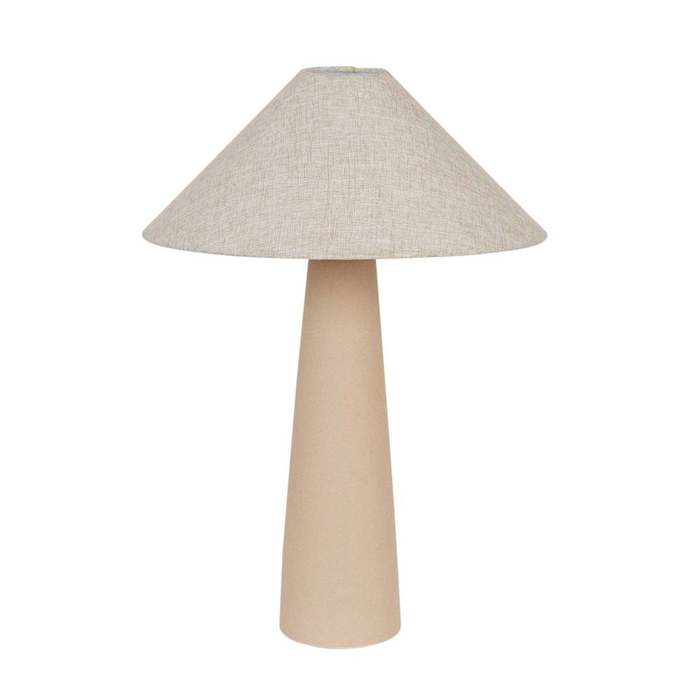 Lorne Canopy Table Lamp - Matt Sand - Oatmeal