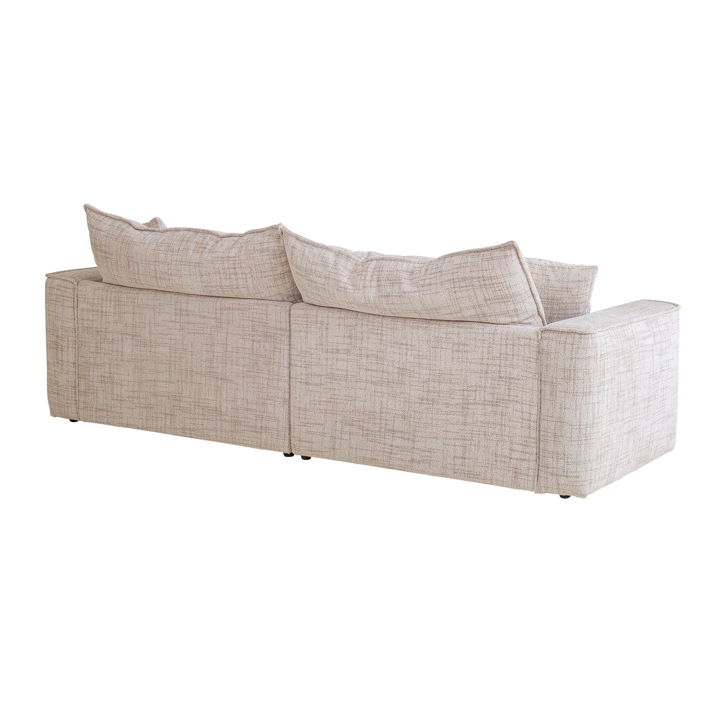 Bucha 3 Seater Fabric Sofa - Cream