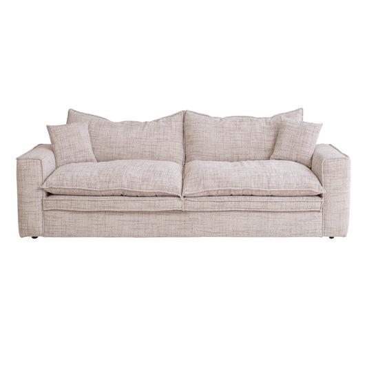 Bucha 2 Seater Fabric Sofa - Cream