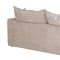 Bucha 2 Seater Fabric Sofa - Cream