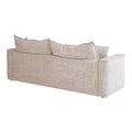 Bucha 2 Seater Fabric Sofa - Cream