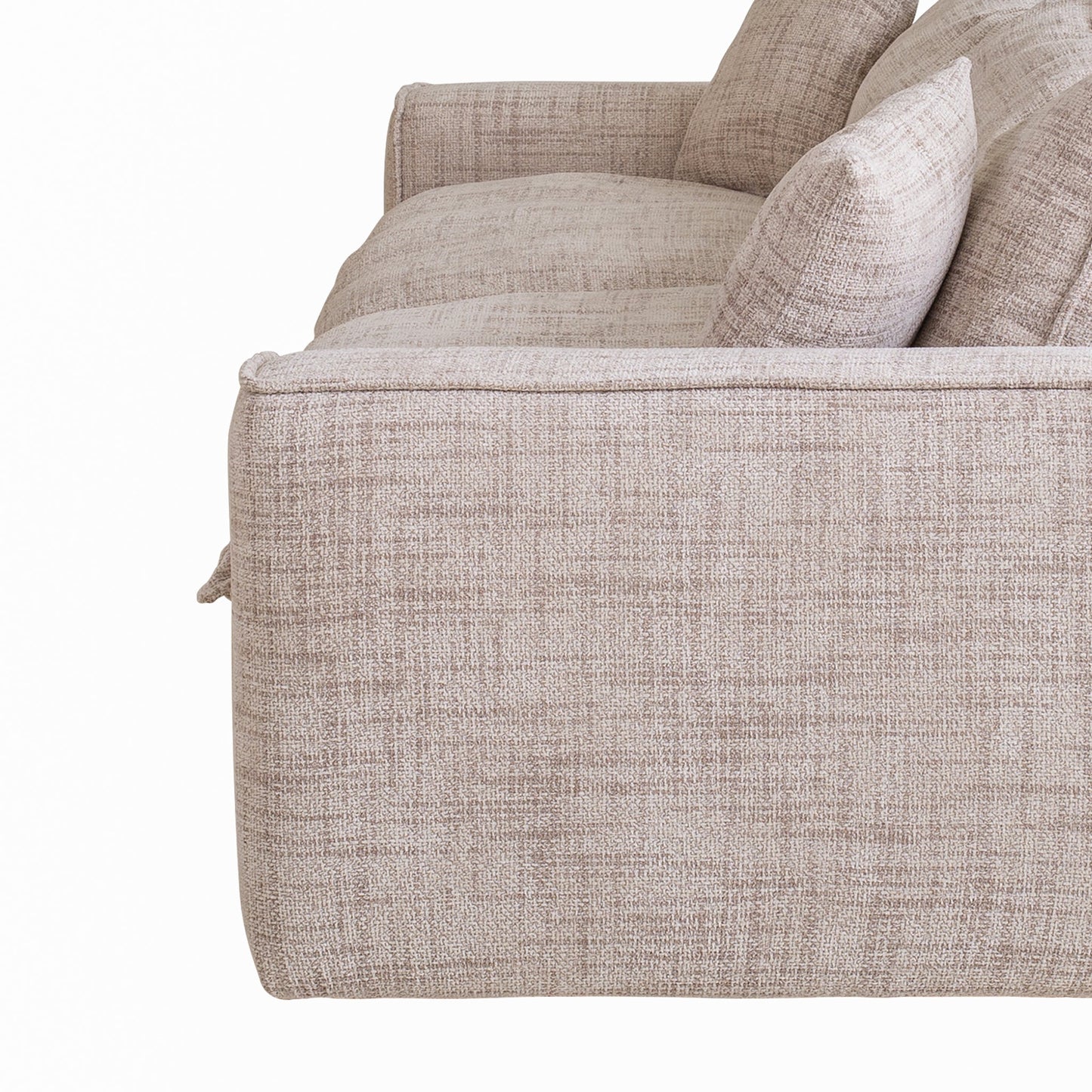 Bucha 2 Seater Fabric Sofa - Cream