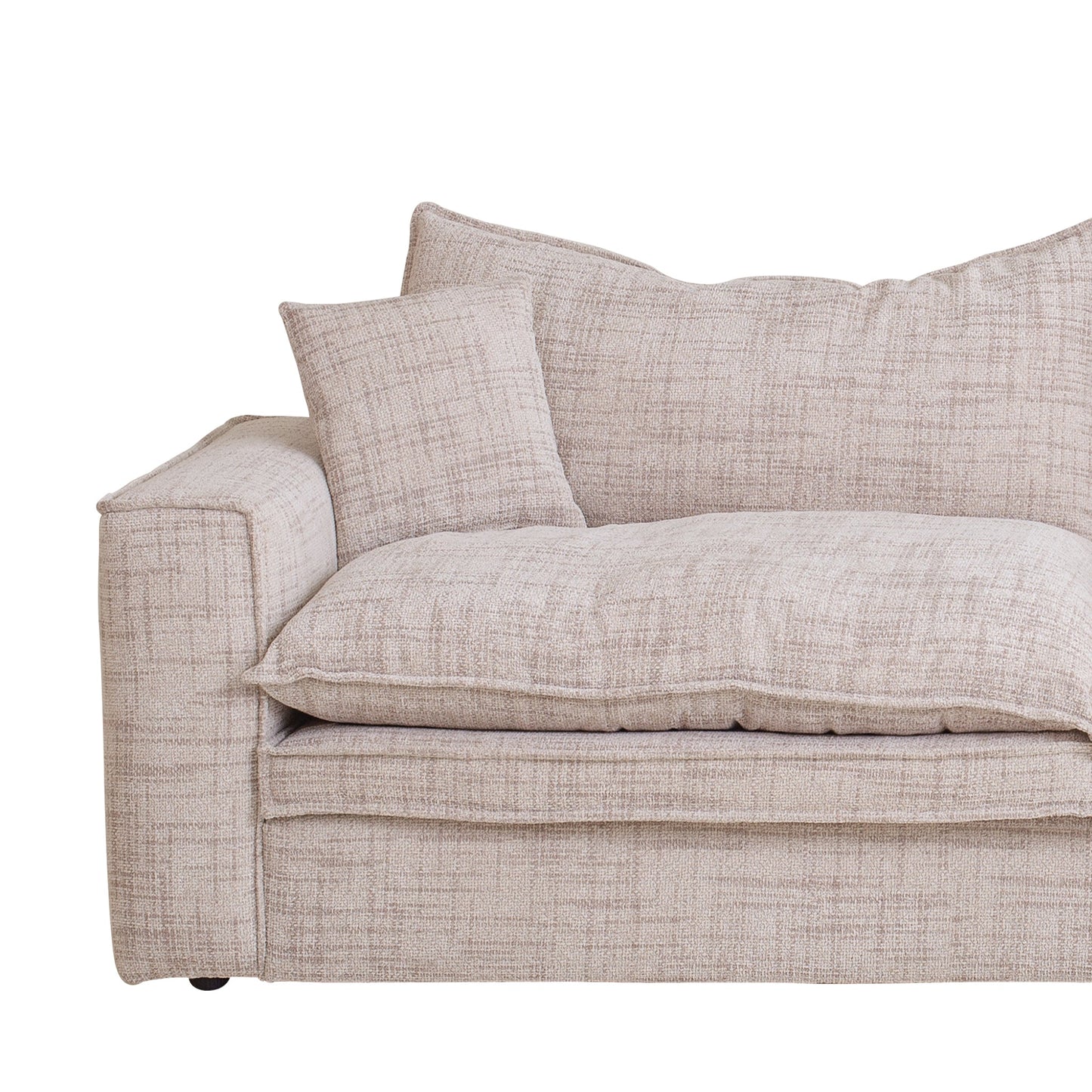 Bucha 2 Seater Fabric Sofa - Cream