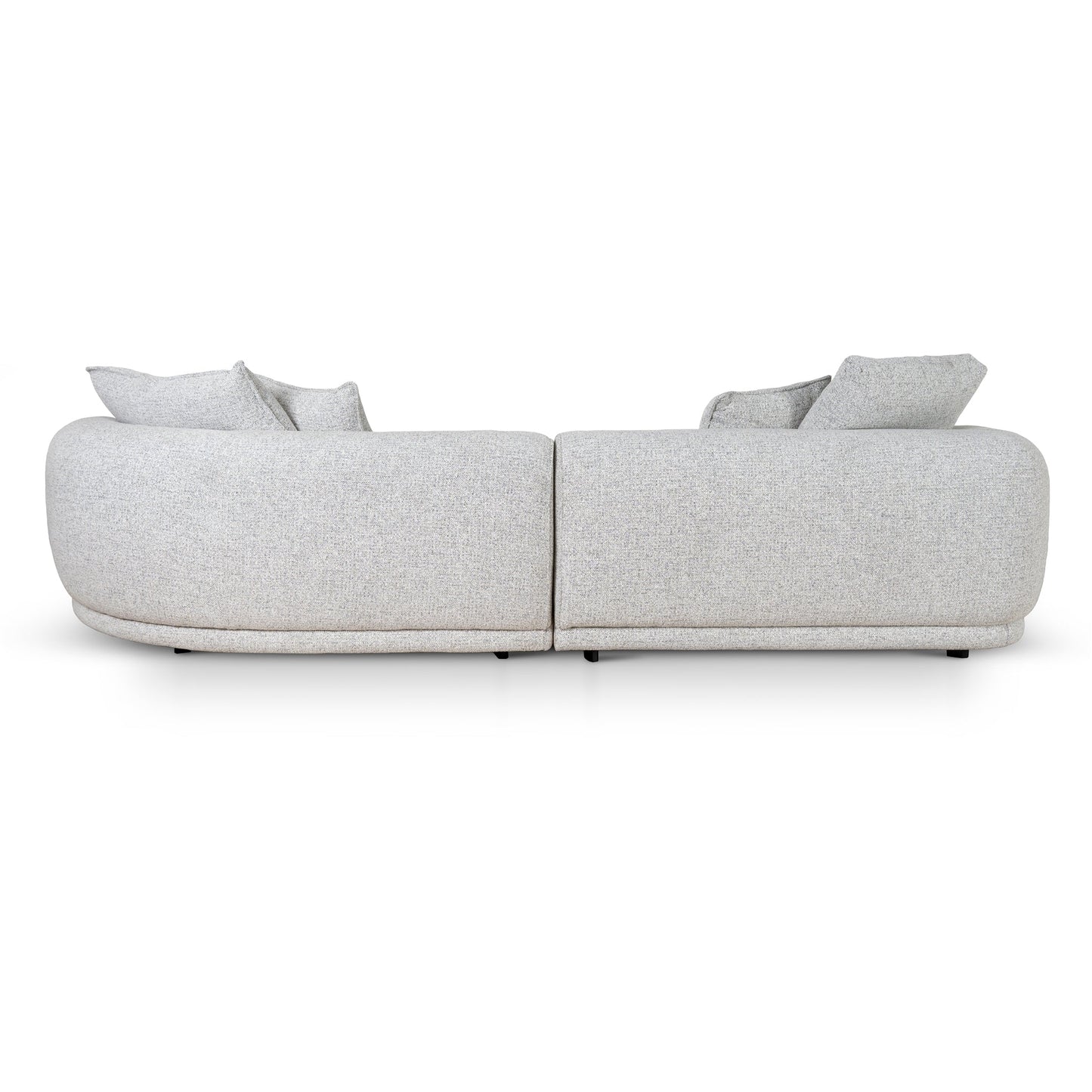 Carina Right Chaise Sofa - Coral Black Pepper