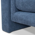 Dilipa 3 Seater Fabric Sofa - Navy Blue