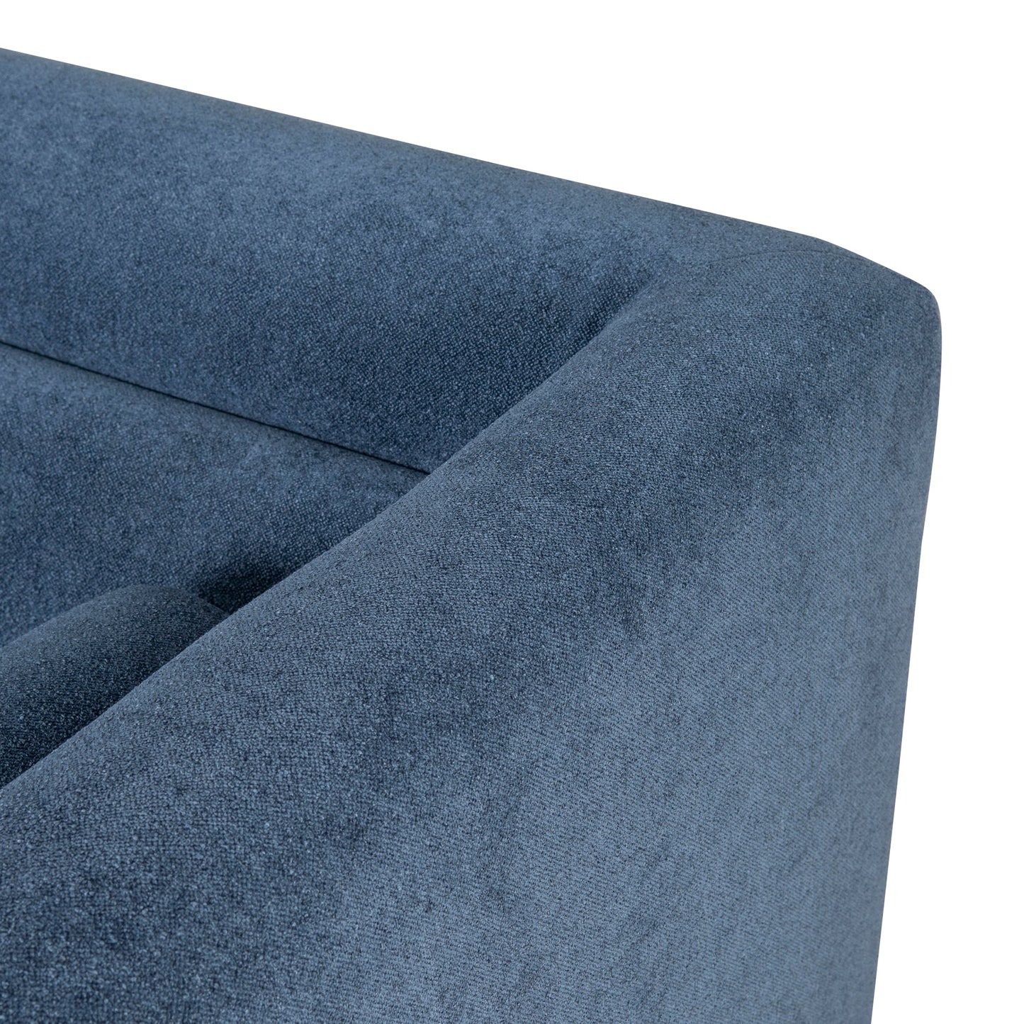 Dilipa 3 Seater Fabric Sofa - Navy Blue