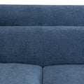 Dilipa 3 Seater Fabric Sofa - Navy Blue