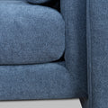 Dilipa 3 Seater Fabric Sofa - Navy Blue