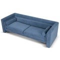 Dilipa 3 Seater Fabric Sofa - Navy Blue