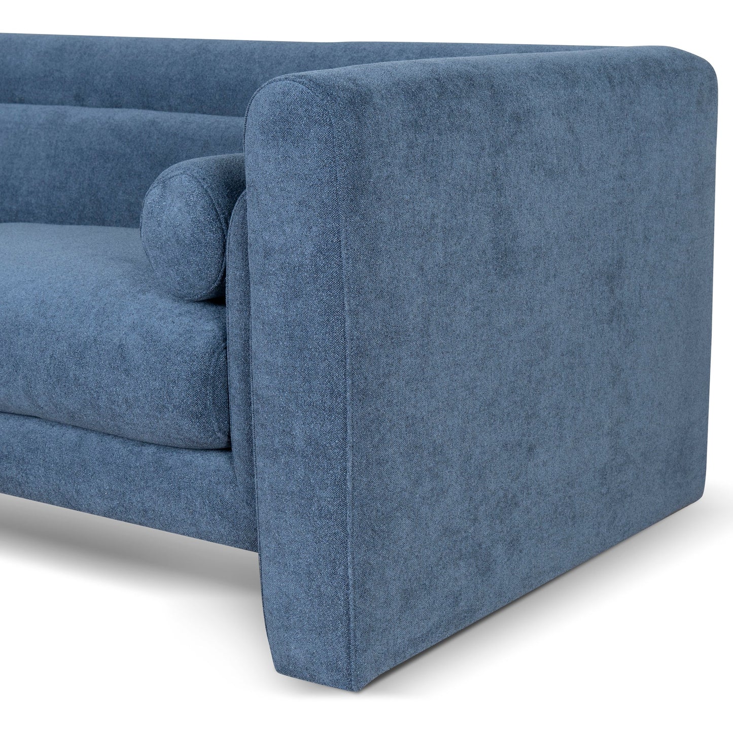 Dilipa 3 Seater Fabric Sofa - Navy Blue