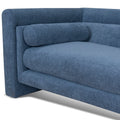 Dilipa 3 Seater Fabric Sofa - Navy Blue