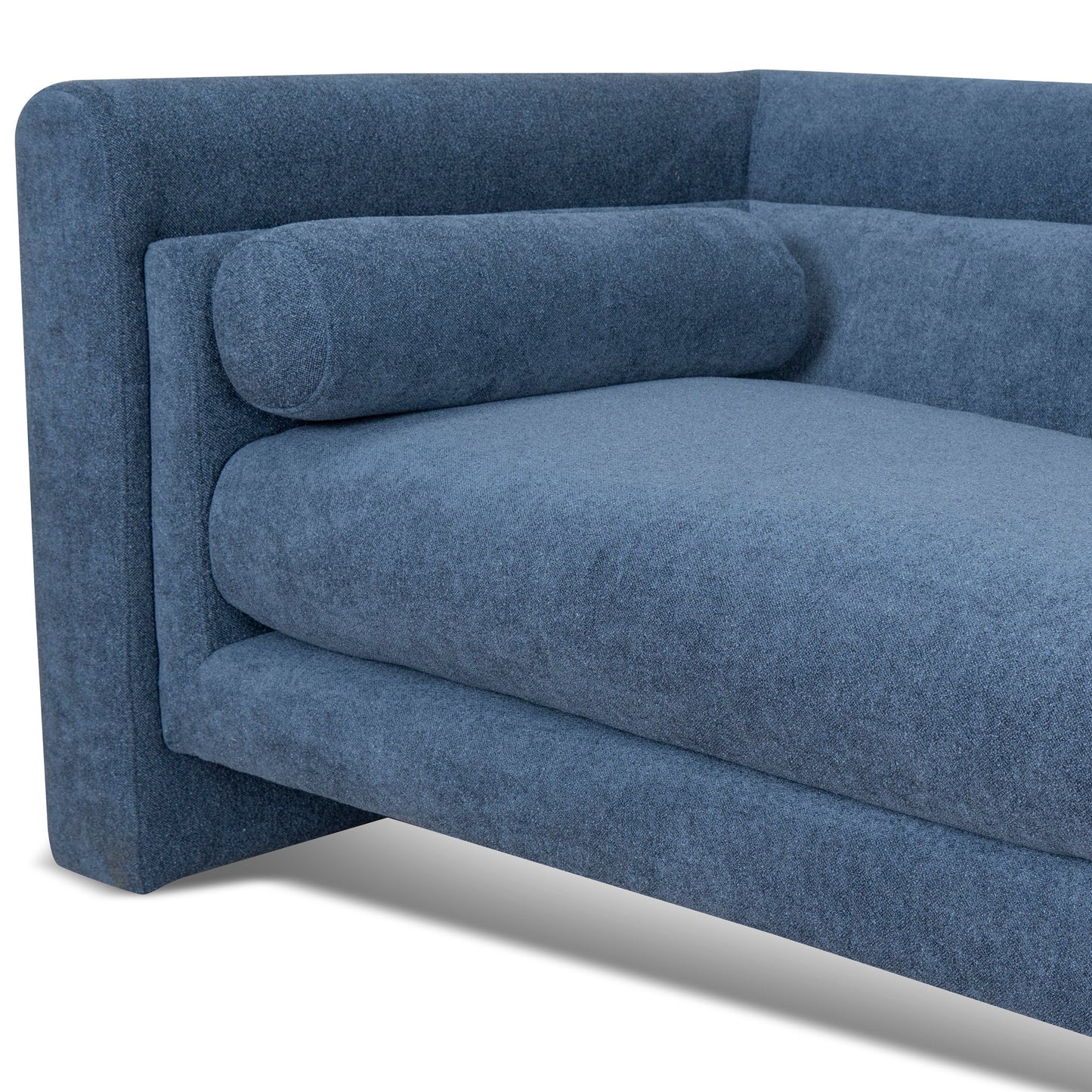 Dilipa 3 Seater Fabric Sofa - Navy Blue