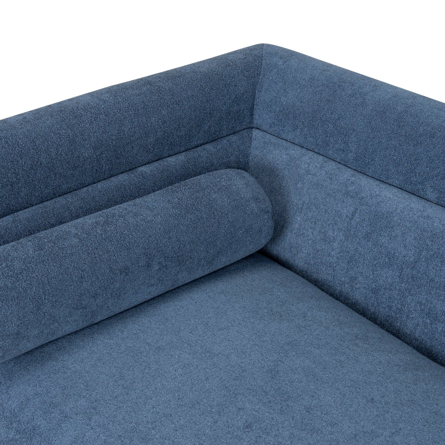 Dilipa 3 Seater Fabric Sofa - Navy Blue