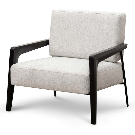 Nathan Fabric Lounge Chair - Silver Grey