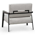 Nathan Fabric Lounge Chair - Silver Grey