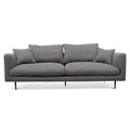 Arlette 4 Seater Fabric Sofa - Noble Grey