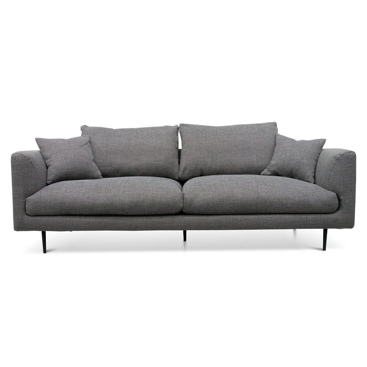 Arlette 4 Seater Fabric Sofa - Noble Grey