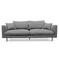 Arlette 4 Seater Fabric Sofa - Noble Grey