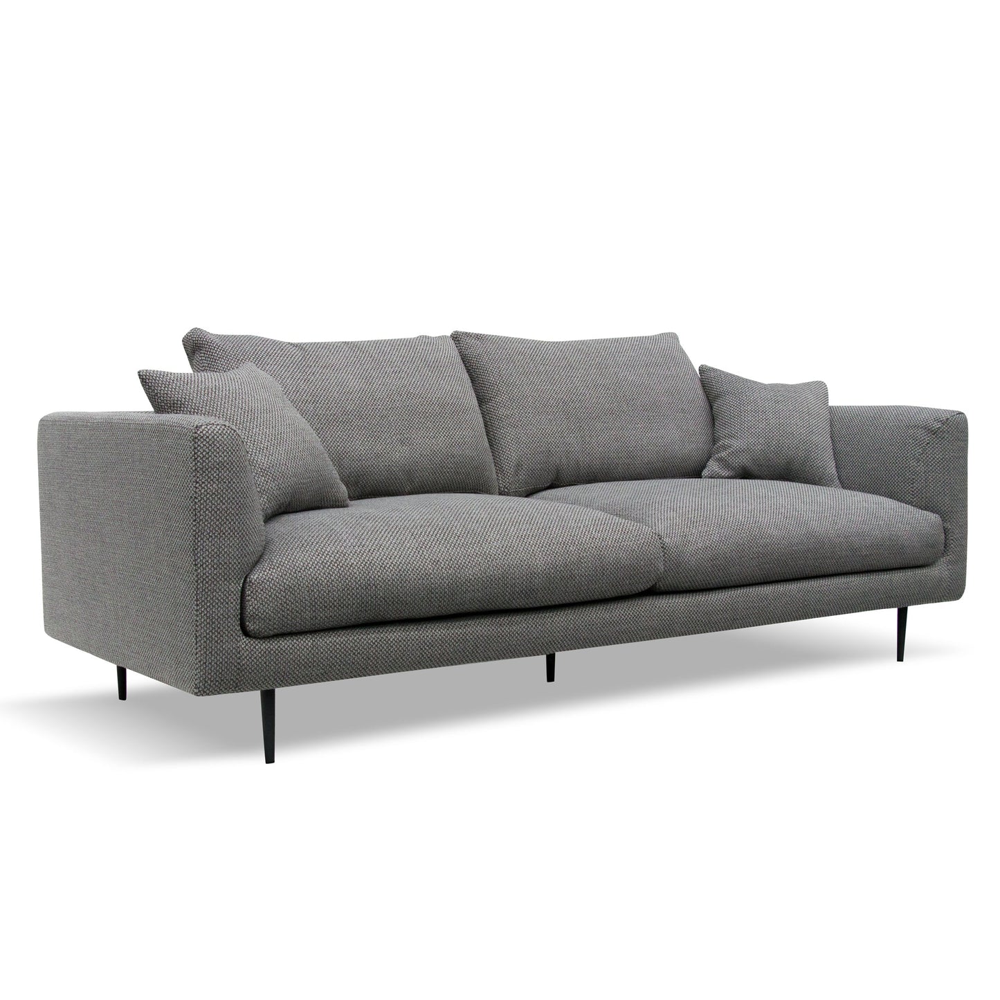 Arlette 4 Seater Fabric Sofa - Noble Grey