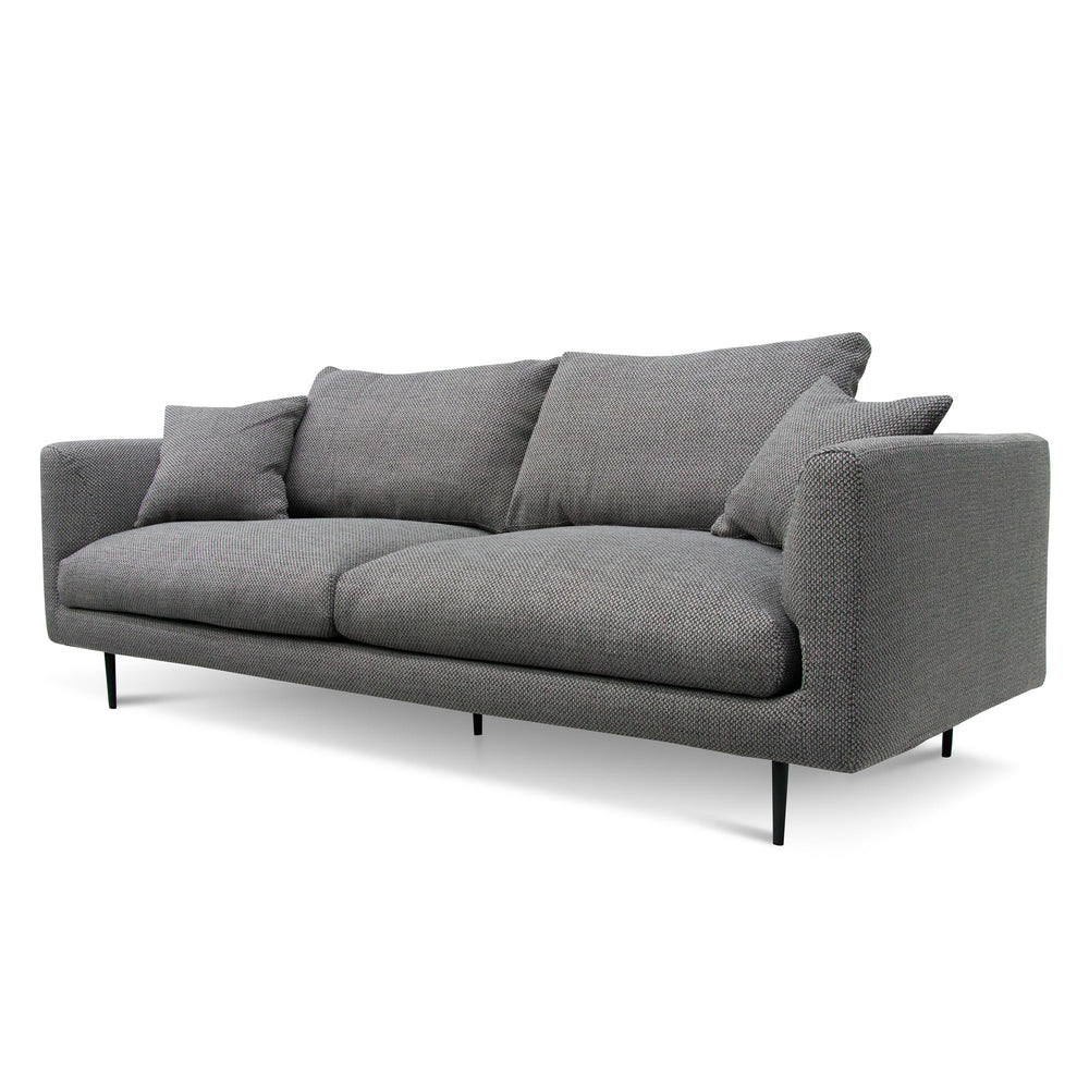 Arlette 4 Seater Fabric Sofa - Noble Grey