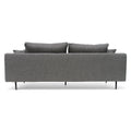 Arlette 4 Seater Fabric Sofa - Noble Grey