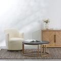 Elvan Armchair - Ivory White Boucle