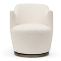 Elvan Armchair - Ivory White Boucle