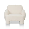 Breda Armchair - Ivory White Boucle