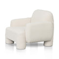 Breda Armchair - Ivory White Boucle