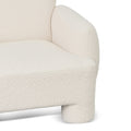 Breda Armchair - Ivory White Boucle