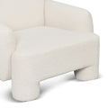 Breda Armchair - Ivory White Boucle