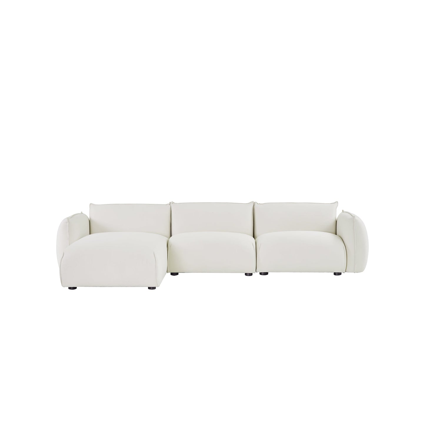 Ferrell 3 Seater Left Chaise Sofa - Beige