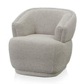 Brooke Fabric Armchair - Ash Grey Boucle