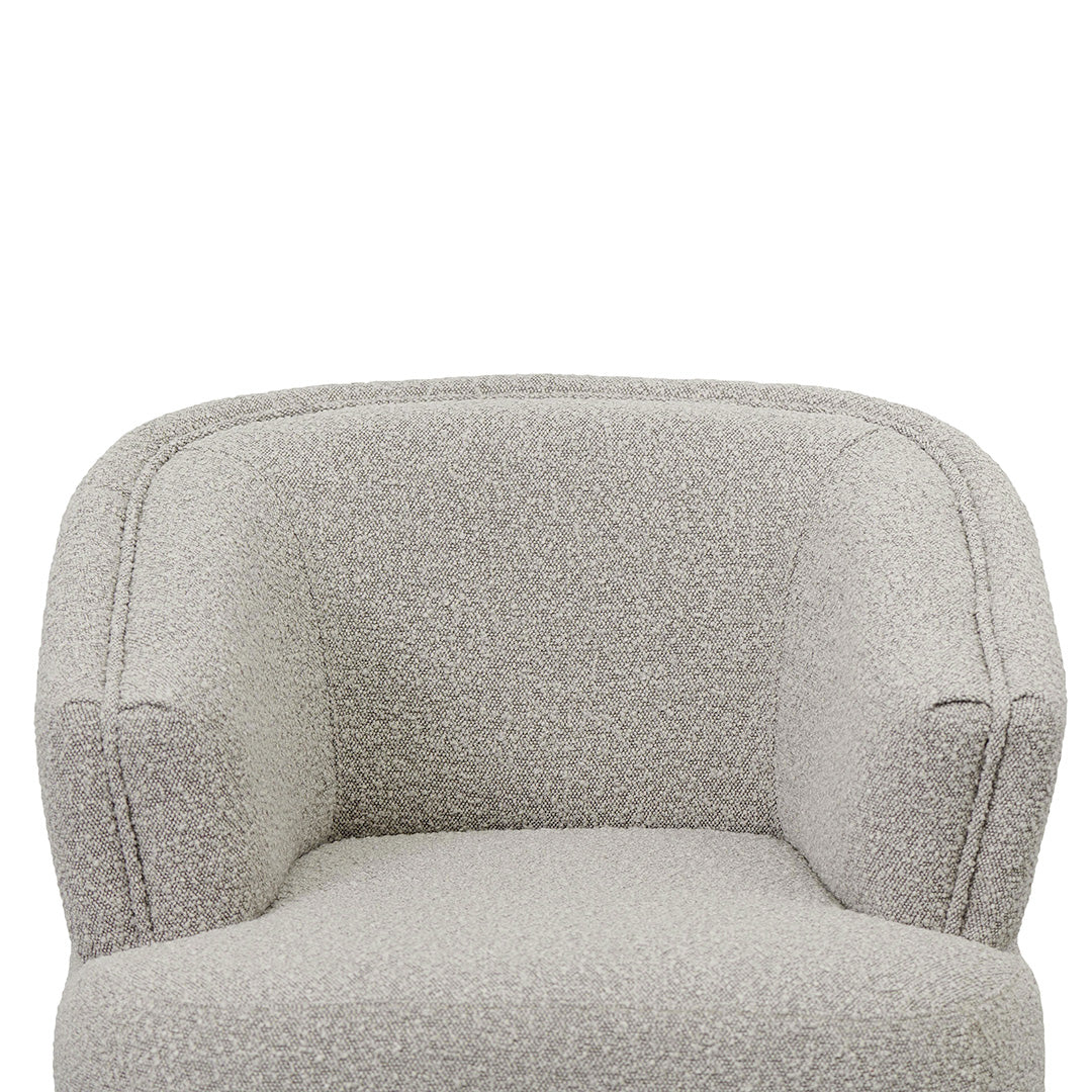 Brooke Fabric Armchair - Ash Grey Boucle